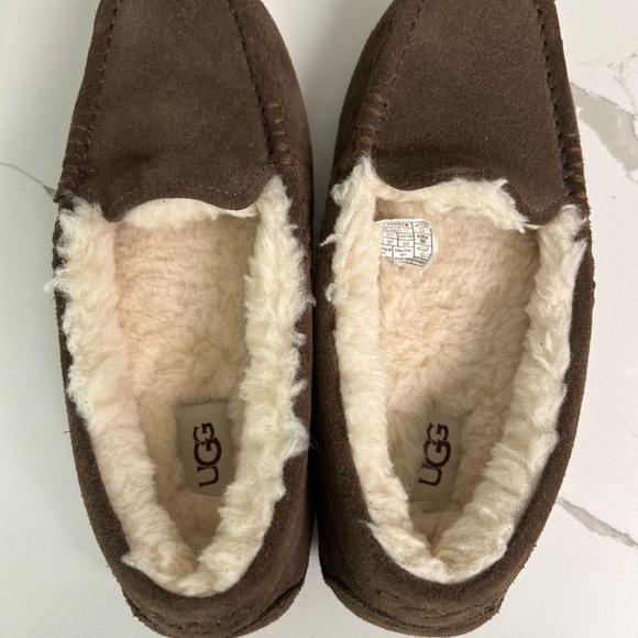 UGG Ansley Suede Moccasin Slippers US 6 Brown - Picture 8 of 8